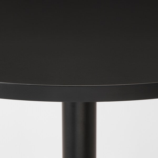 STENSELE / LIDÅS - Table and 2 chairs, anthracite anthracite/black/black, 70 cm