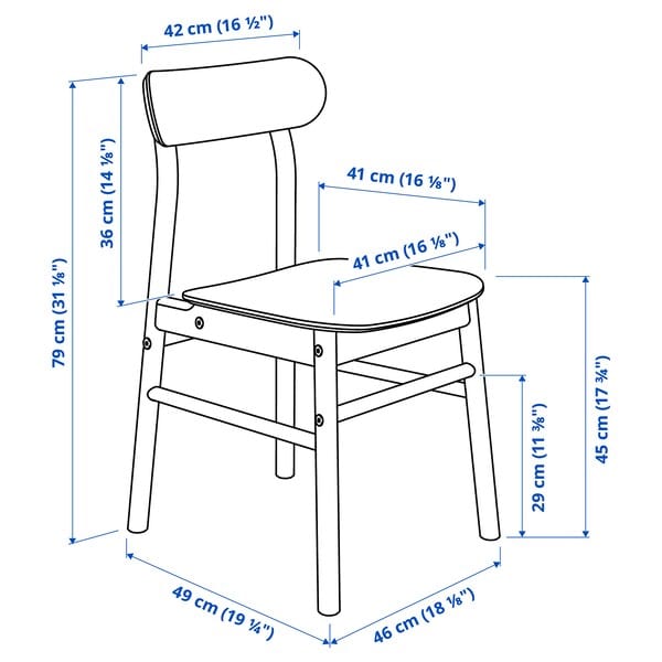 Ikea STENSELE / RÖNNINGE - Table and 2 chairs, anthracite/anthracite birch, 70 cm