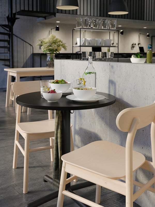 STENSELE table, anthracite/anthracite, 70 cm