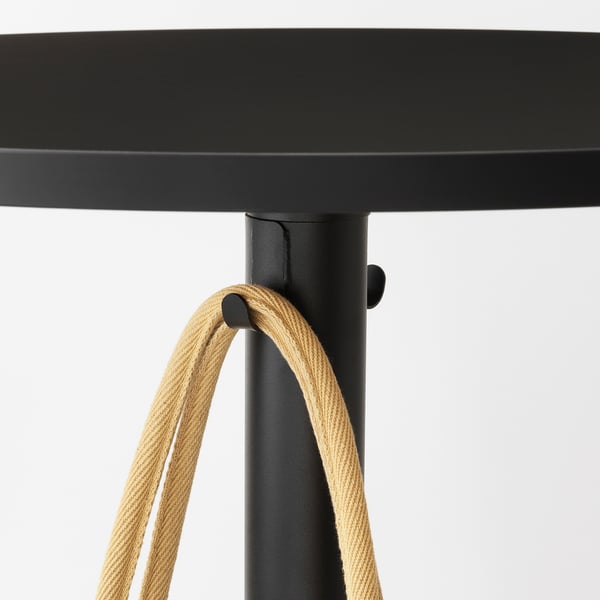 STENSELE - STENSELE Bar table, anthracite/anthracite, 70 cm