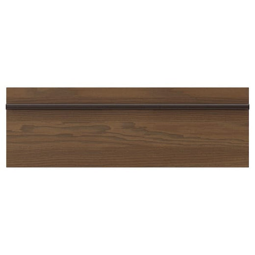 STENSTA drawer front, dark brown ash veneer, 60x20 cm