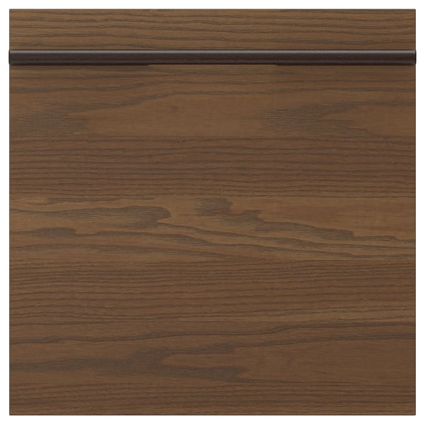 STENSTA drawer front, dark brown ash veneer, 40x40 cm