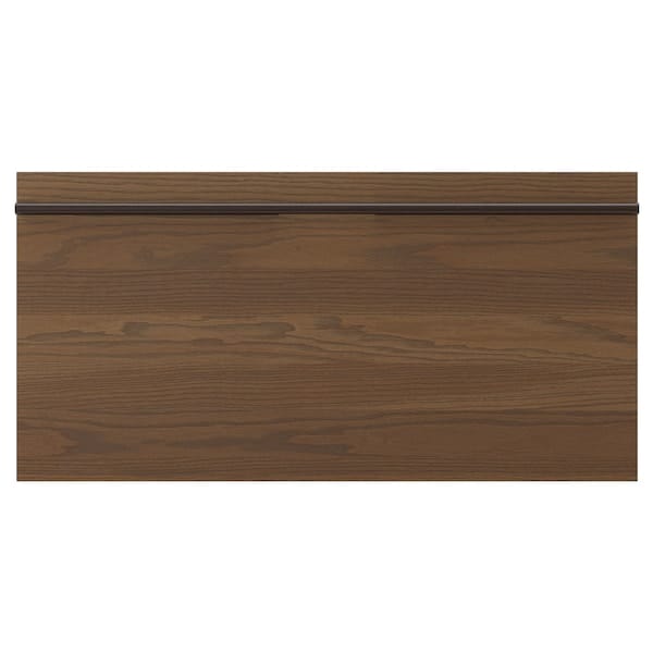 Ikea STENSTA - Drawer front, dark brown ash veneer,80x40 cm