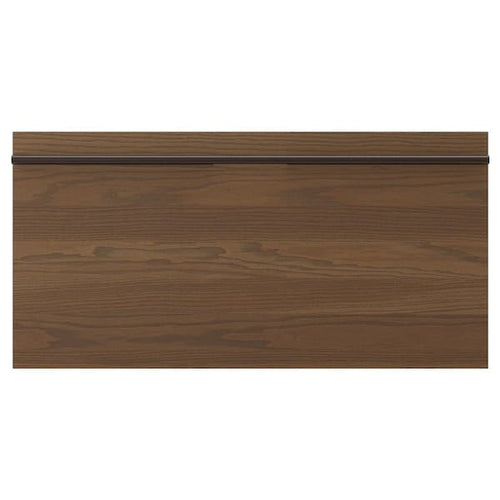 STENSTA - STENSTA Drawer front, dark brown ash veneer, 80x40 cm