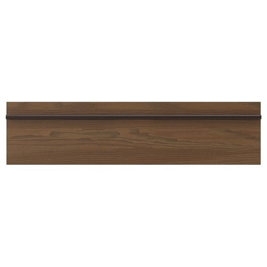 STENSTA drawer front, dark brown ash veneer, 80x20 cm