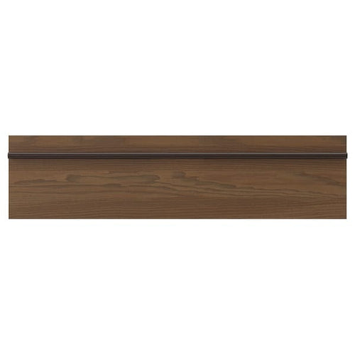 STENSTA - STENSTA Drawer front, dark brown ash veneer, 80x20 cm