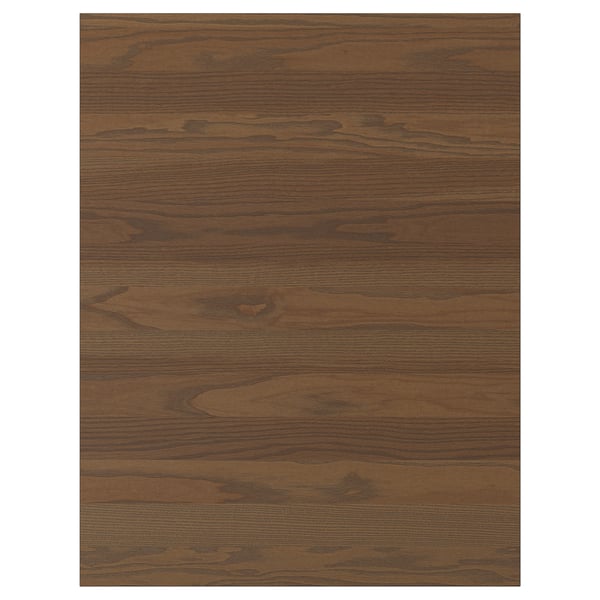STENSTA cover panel, dark brown ash veneer, 62x80 cm