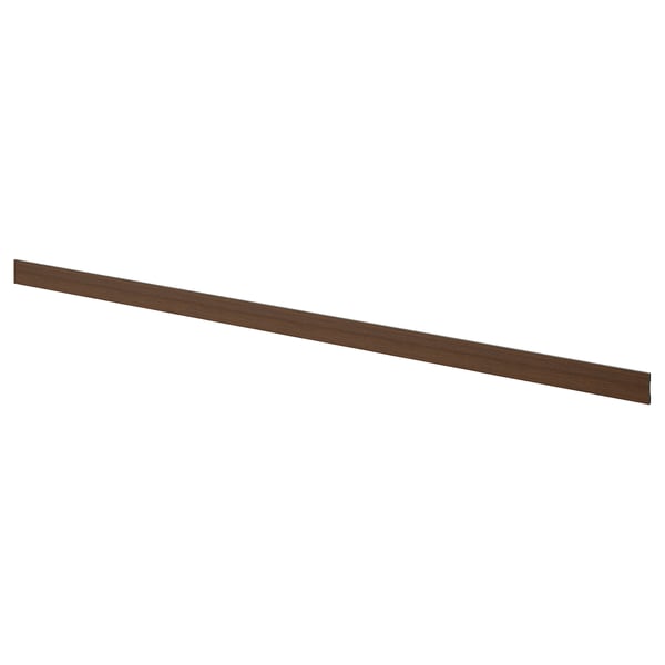 STENSTA plinth, dark brown ash effect, 220x8 cm