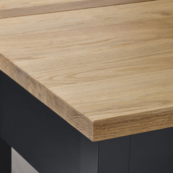 STENSTORP - Trolley, brown-black/oak,45x43x90 cm