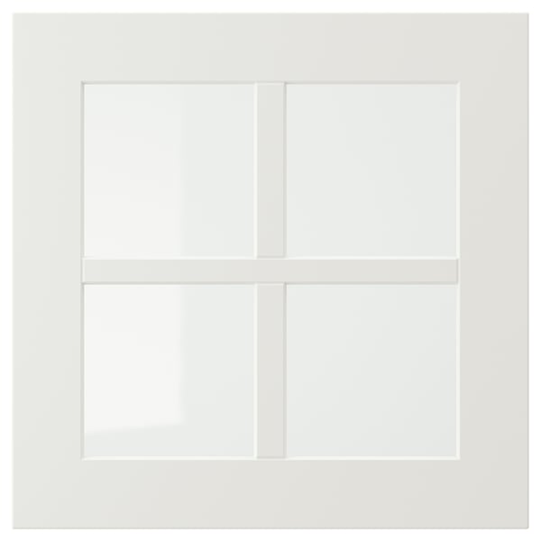 STENSUND glass door, white, 40x40 cm