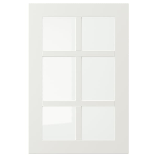 STENSUND glass door, white, 40x60 cm