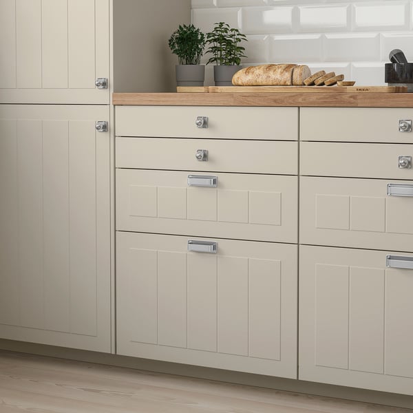 STENSUND - STENSUND Drawer front, beige, 60x10 cm
