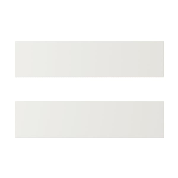 STENSUND drawer front, white, 40x10 cm, 2 pack