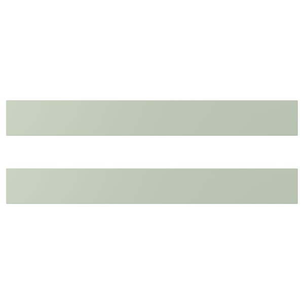 STENSUND drawer front, light green, 80x10 cm, 2 pack