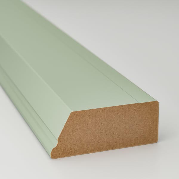 STENSUND contoured deco strip/moulding, light green, 221x3 cm