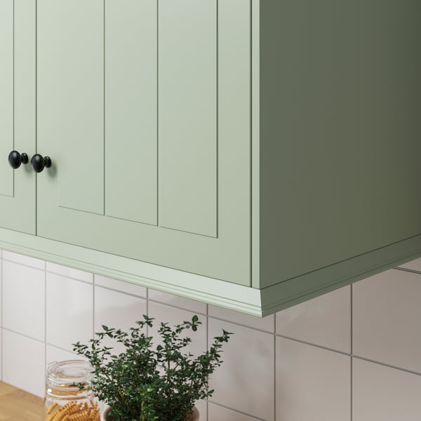 STENSUND contoured deco strip/moulding, light green, 221x3 cm