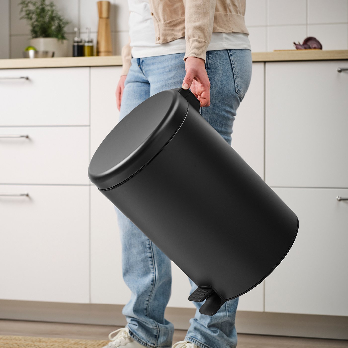STENTRAPPA pedal bin, anthracite, 18 l