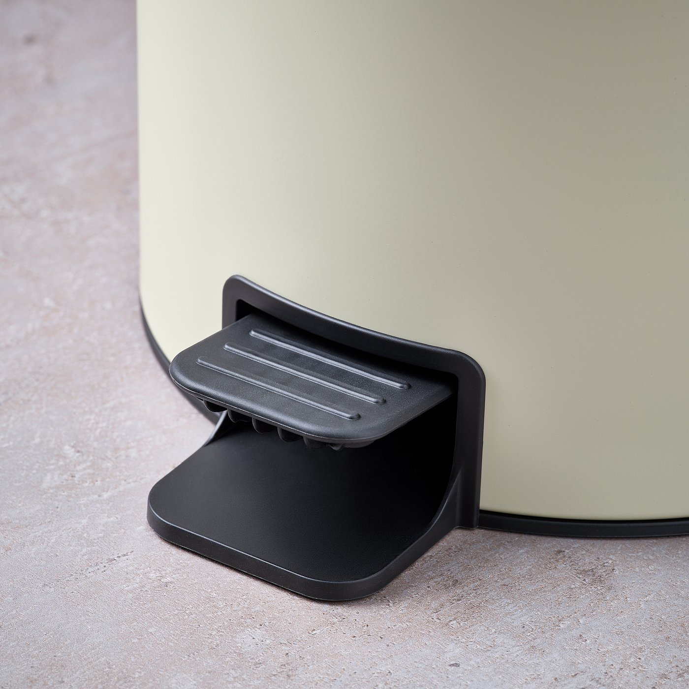 STENTRAPPA pedal bin, light grey-beige, 9 l