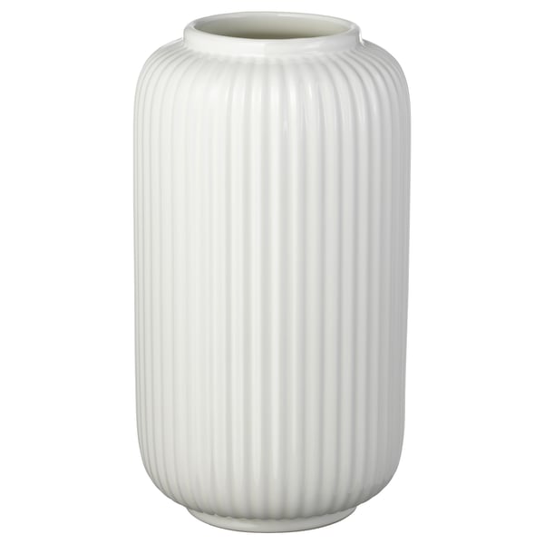 STILREN vase, white, 22 cm