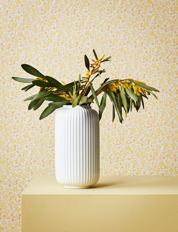 STILREN vase, white, 22 cm