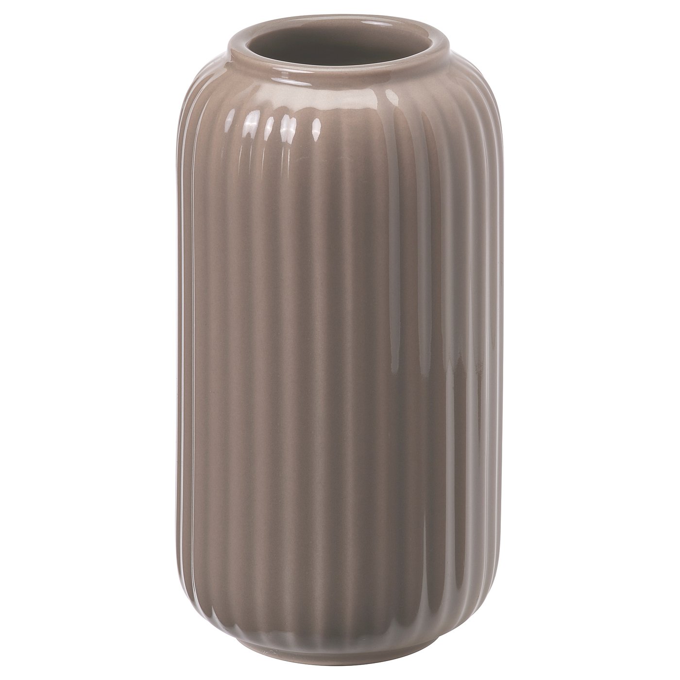 STILREN vase, dark grey-beige, 6.5 cm