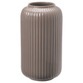 STILREN vase, dark grey-beige, 22 cm