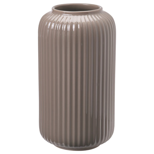 STILREN vase, dark grey-beige, 22 cm