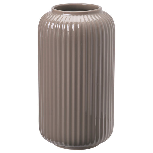 STILREN vase, dark grey-beige, 12 cm