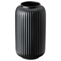 STILREN - Vase, black, 22 cm