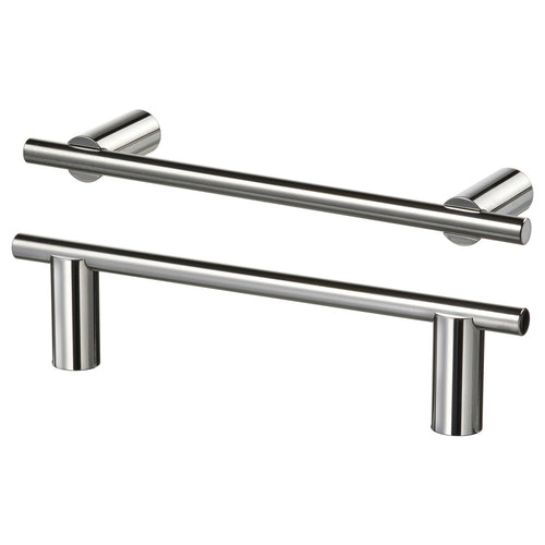 STJÄRNHOV handle, chrome-plated, 5 mm, 2 pack