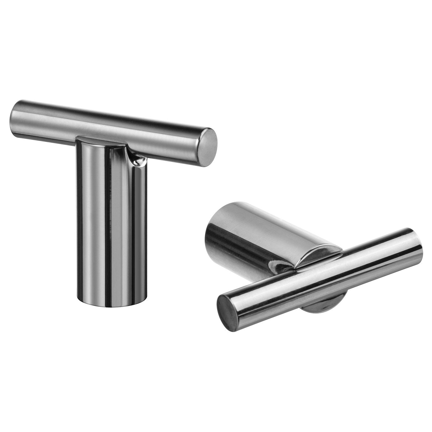 STJÄRNHOV knob, chrome-plated, 5 mm, 2 pack