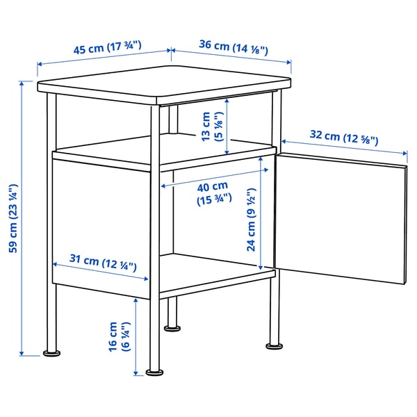 STJÄRNÖ / GRÅFJÄLLET bedroom furniture, set of 3, anthracite, 160x200 cm