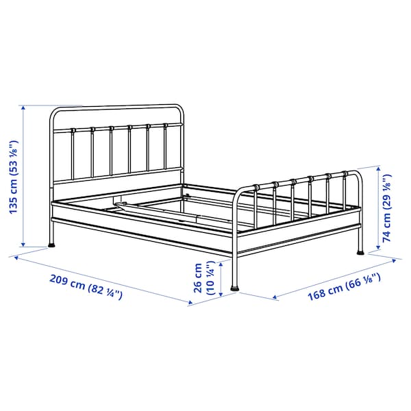 STJÄRNÖ - Bed frame, anthracite/Leirsund,160x200 cm