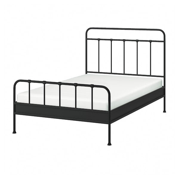 STJÄRNÖ - Bed frame, anthracite/Leirsund,140x200 cm