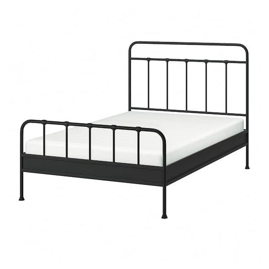 Ikea STJÄRNÖ - Bed frame, anthracite/Leirsund,140x200 cm