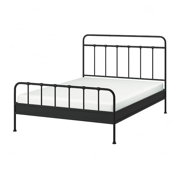 STJÄRNÖ - Bed frame, anthracite/Leirsund,160x200 cm