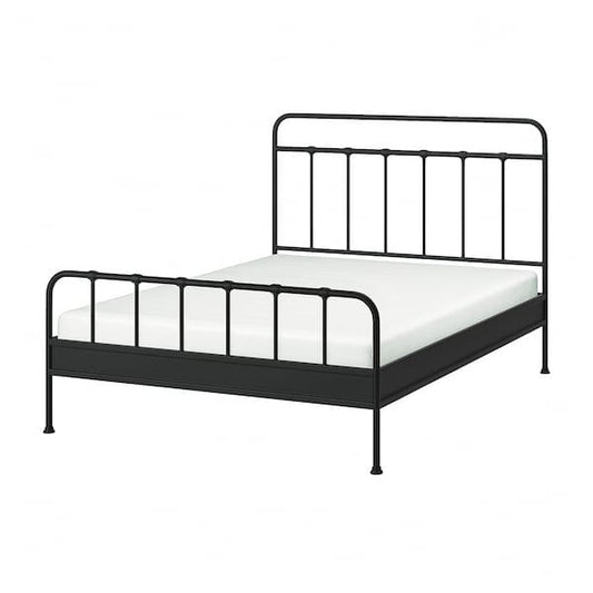 Ikea STJÄRNÖ - Bed frame, anthracite/Leirsund,160x200 cm