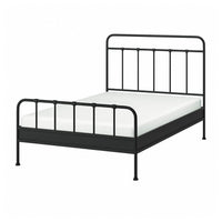 STJÄRNÖ bed frame, anthracite/Lillhällan, 140x200 cm