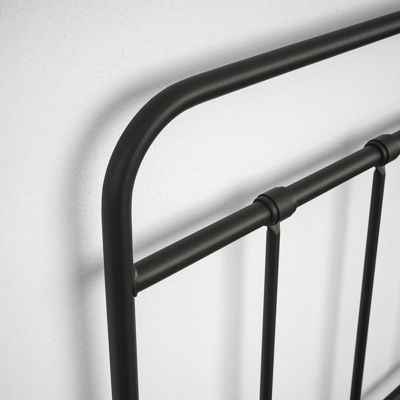 STJÄRNÖ bed frame, anthracite/Lillhällan, 140x200 cm