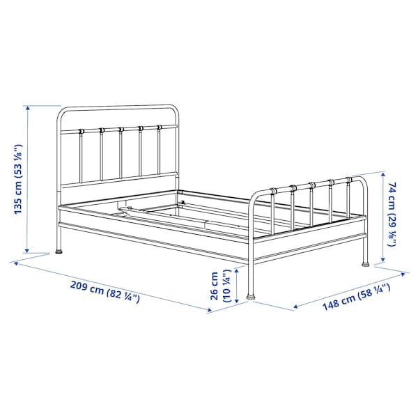 Ikea STJÄRNÖ - Struttura letto, antracite/Lindbåden,140x200 cm