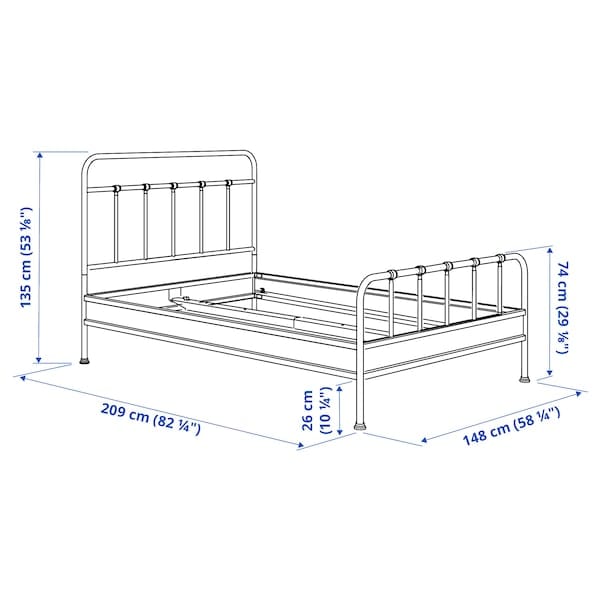 Ikea STJÄRNÖ - Struttura letto, antracite/Luröy,140x200 cm