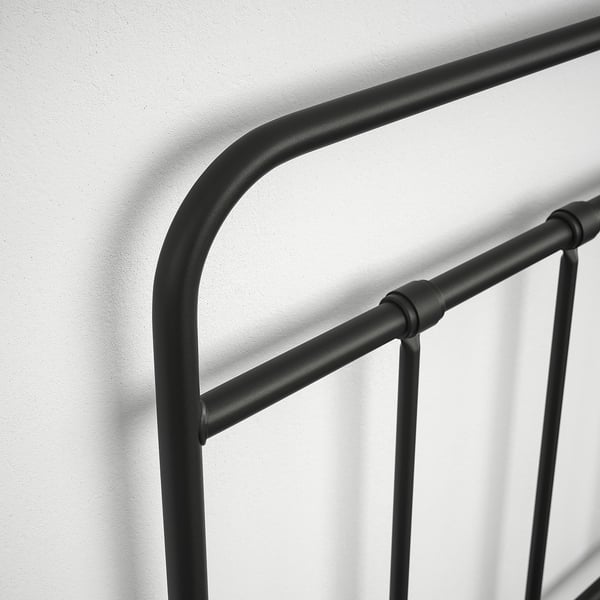 STJÄRNÖ bed frame, anthracite/Luröy, 140x200 cm