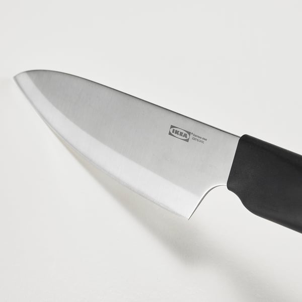 STJÄRNSTÖR cook's knife, stainless steel/dark grey, 16 cm