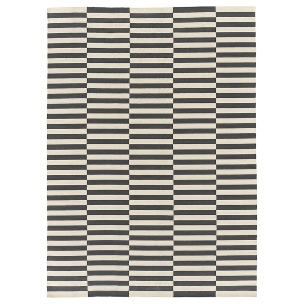STOCKHOLM 2017 rug, flatwoven, handmade/striped grey, 250x350 cm