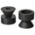 STOCKHOLM 2025 candlestick/tealight holder, black, 6.5 cm, 2 pack