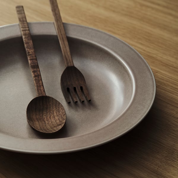 STOCKHOLM 2025 - STOCKHOLM 2025 Serving bowl, beige, 34 cm