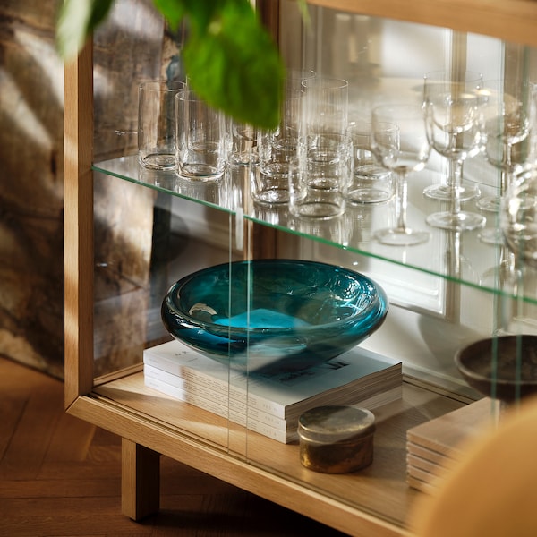 STOCKHOLM 2025 bowl, dark blue-turquoise, 34 cm