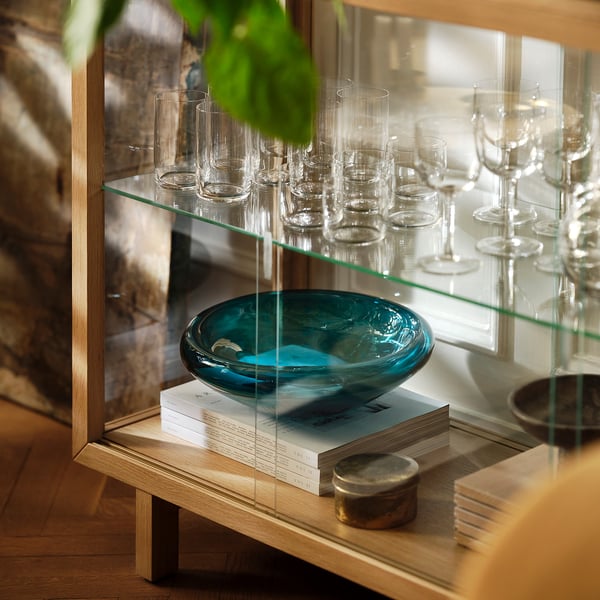 STOCKHOLM 2025 bowl, dark blue-turquoise, 34 cm