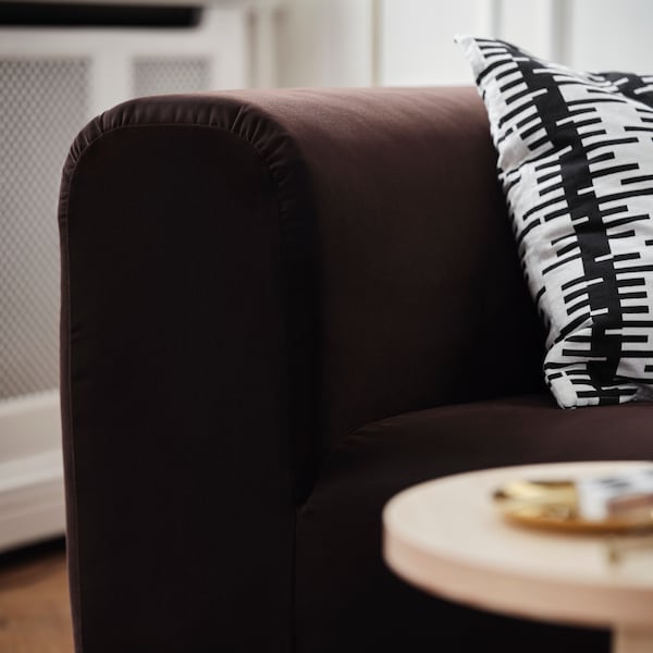 STOCKHOLM 2025 2-seat sofa, Alhamn dark brown, 178x70x99 cm