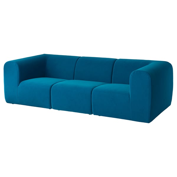 STOCKHOLM 2025 3-seat sofa, Alhamn dark turquoise, 243x70x99 cm